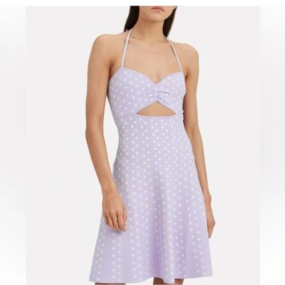 Ronny Kobo Collection Lavender Polka Dot Dress - Picture 3 of 8